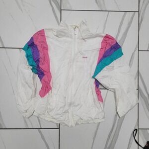 VIntage 90s Reebok Colorbock Retro Windbreaker